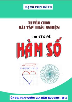 Bài tập trắc nghiệm Phần hàm số - Giải tích 12